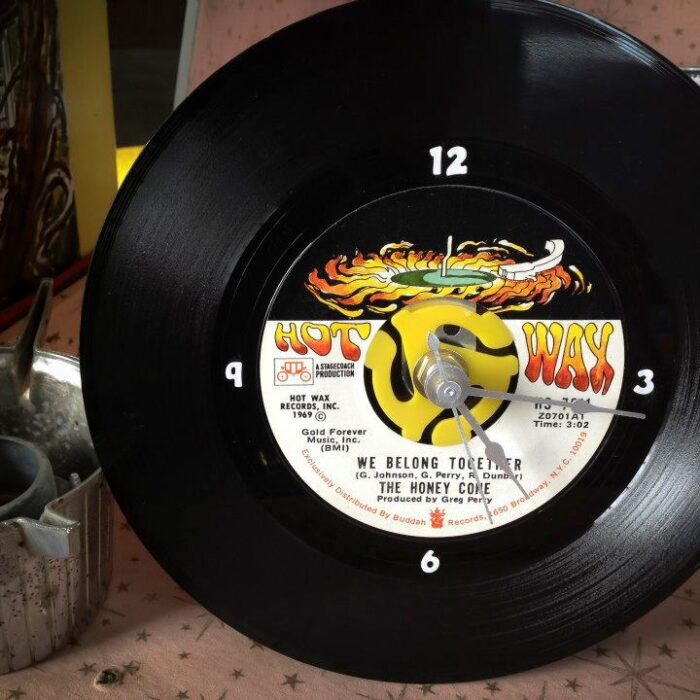 "We Belong Together" Vintage 45 Record Clock, The Honey Cone